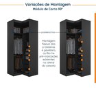 Guarda Roupa Modulado De Canto 2 Peças 3 Portas Com 1 Porta R