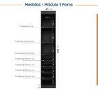 Guarda Roupa Modulado De Canto 2 Peças 3 Portas Com 1 Porta R