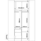 Guarda Roupa Modulado De Canto 2 Portas 2 Gavetas Closet Infi