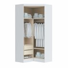 Guarda Roupa Modulado De Canto 2 Portas 2 Gavetas Closet Infi
