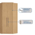Guarda-roupa Modulado De Canto 2 Portas Elegance Angelin
