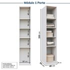 Guarda-roupa Modulado De Canto 5 Peças 9 Portas Jade Cabecasa