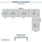 Guarda-roupa Modulado De Canto 5 Peças Jade Cabecasa Madeirao