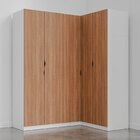 Guarda Roupa Modulado De Canto 5 Portas 3 Peças Hera Cabecasa