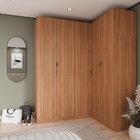 Guarda Roupa Modulado De Canto 5 Portas 3 Peças Hera Cabecasa