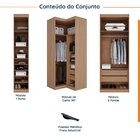 Guarda Roupa Modulado De Canto 5 Portas 3 Peças Hera Cabecasa