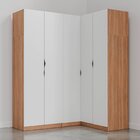 Guarda Roupa Modulado De Canto 5 Portas 3 Peças Hera Cabecasa