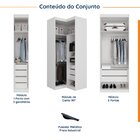 Guarda Roupa Modulado De Canto 5 Portas 3 Peças Hera Cabecasa