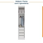 Guarda Roupa Modulado De Canto 5 Portas 3 Peças Hera Cabecasa
