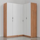 Guarda Roupa Modulado De Canto 5 Portas 3 Peças Hera Cabecasa