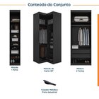 Guarda Roupa Modulado De Canto 5 Portas 3 Peças Hera Cabecasa