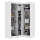 Guarda-roupa Modulado De Canto 5 Portas Paris Branco
