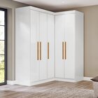Guarda-roupa Modulado De Canto 5 Portas Paris Branco