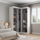 Guarda-roupa Modulado De Canto 5 Portas Paris Branco