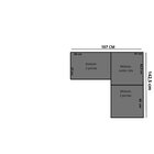 Guarda-roupa Modulado De Canto 5 Portas Paris Branco