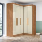 Guarda-roupa Modulado De Canto 5 Portas Paris Cinamomo/off Wh