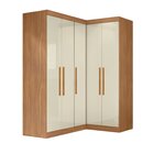 Guarda-roupa Modulado De Canto 5 Portas Paris Cinamomo/off Wh
