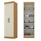 Guarda-roupa Modulado De Canto 5 Portas Paris Cinamomo/off Wh