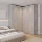 Guarda-roupa Modulado De Canto 6 Peças 12 Portas Jade Cabecas