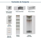 Guarda-roupa Modulado De Canto 8 Peças 10 Portas Jade Cabecas
