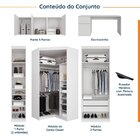 Guarda Roupa Modulado De Canto 9 Portas 5 Peças Com Escrivani