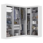 Guarda-roupa Modulado De Canto 9 Portas E 2 Gavetas Paris Bra
