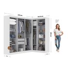 Guarda-roupa Modulado De Canto 9 Portas E 2 Gavetas Paris Bra