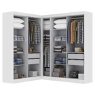 Guarda-roupa Modulado De Canto 9 Portas E 4 Gavetas Paris Bra