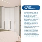 Guarda Roupa Modulado De Canto Closet Elegance Niquel/blanc