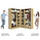 Guarda-roupa Modulado De Canto Madesa Nilo 341001 Com 4 Peças