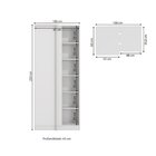 Guarda-roupa Modulado De Canto Reto 1 Porta Branco