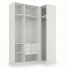 Guarda Roupa Modulado De Canto Reto 4 Portas Altezza Branco T