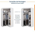 Guarda Roupa Modulado De Casal 10 Portas 5 Peças E 1 Cabeceir