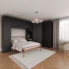 Guarda Roupa Modulado De Casal 10 Portas 5 Peças E 1 Cabeceir