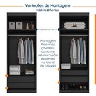 Guarda Roupa Modulado De Casal 10 Portas 5 Peças E 1 Cabeceir