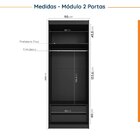 Guarda Roupa Modulado De Casal 10 Portas 5 Peças E 1 Cabeceir