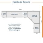 Guarda Roupa Modulado De Casal 10 Portas 5 Peças E 1 Cabeceir