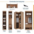 Guarda Roupa Modulado De Casal 12 Portas 6 Peças 1 Mesa De Ca