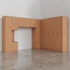 Guarda Roupa Modulado De Casal 12 Portas 6 Peças 1 Mesa De Ca