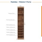 Guarda Roupa Modulado De Casal 12 Portas 6 Peças 1 Mesa De Ca