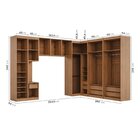 Guarda Roupa Modulado De Casal 12 Portas 6 Peças 1 Mesa De Ca