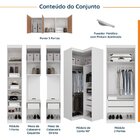 Guarda Roupa Modulado De Casal 12 Portas 6 Peças 2 Mesas De C