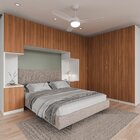 Guarda Roupa Modulado De Casal 12 Portas 6 Peças 2 Mesas De C