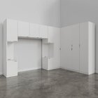 Guarda Roupa Modulado De Casal 12 Portas 6 Peças 2 Mesas De C