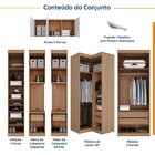 Guarda Roupa Modulado De Casal 12 Portas 6 Peças 2 Mesas De C