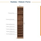 Guarda Roupa Modulado De Casal 12 Portas 6 Peças 2 Mesas De C