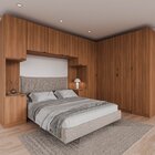 Guarda Roupa Modulado De Casal 12 Portas 6 Peças 2 Mesas De C