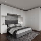 Guarda Roupa Modulado De Casal 12 Portas 6 Peças 2 Mesas De C