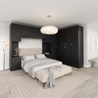 Guarda Roupa Modulado De Casal 12 Portas 6 Peças 2 Mesas De C