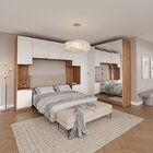 Guarda Roupa Modulado De Casal 12 Portas 6 Peças Espelho 2 Ca